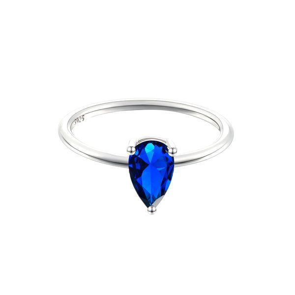 Birthstone Ring September (dunkelblau) - 109