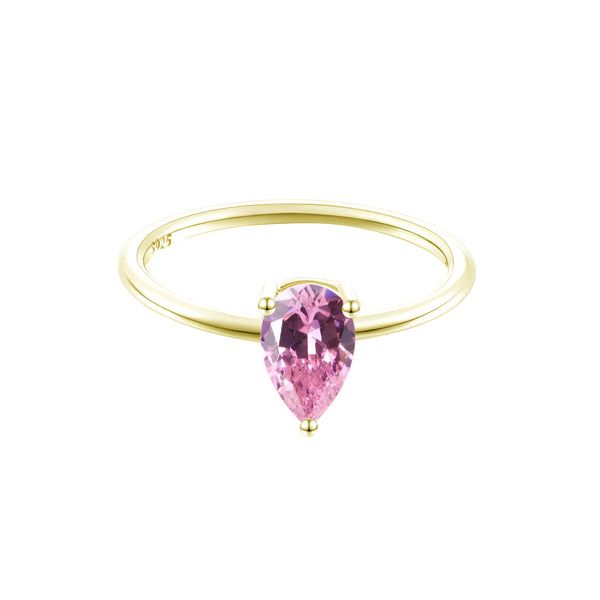 Birthstone Ring Oktober (rosa) - 57bc1ddeff0c98ea91e03fb09f50de3a